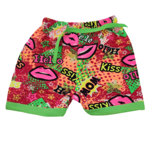 [HELLO/KISS] NEON PRINT SHORTS