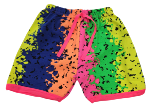 [PAINT SPLATTER] NEON PRINT SHORTS
